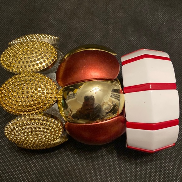 Lot of 3 Stretch Elastic Resin Boho Bracelets - Picture 9 of 12